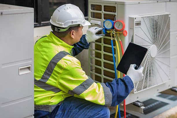 Professional Heat Pump Repair technician working in Lenni, PA